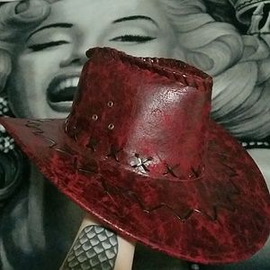 Red cowboy hat